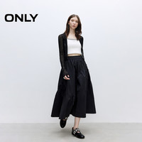 【高光神裙】ONLY2025夏季蝴蝶结仙女裙A字裙白色长裙半身裙