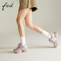 【晨曦映月】fed厚底休闲鞋春款女鞋增高老爹鞋百搭运动鞋ZCA280 参数-勿拍 39