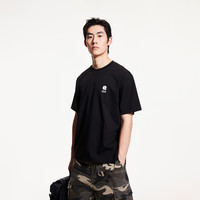 【重磅凉感】杰克琼斯男装2025年夏季新立体胶印户外印花短袖男装 190/108A/XXL A06本白色-5/8