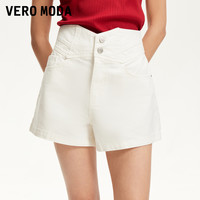 Vero Moda牛仔短裤女2025夏复古街头风V字高腰辣妹热裤显瘦