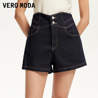 Vero Moda牛仔短裤女2025夏复古街头风V字高腰辣妹热裤显瘦 XS