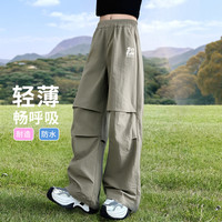 女童阔腿裤2025夏季中大儿童装休闲长裤洋气伞兵裤儿童裤子潮