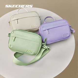 Skechers斯凯奇通用女包多功能相机包多口袋休闲运动包 静兰紫/0239