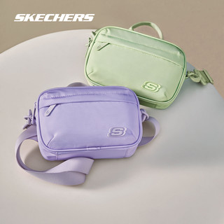 Skechers斯凯奇通用女包多功能相机包多口袋休闲运动包 静兰紫/0239