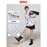 SPAO韩国同款2025年春季男女同款纯色拉链开衫卫衣SPMZF12C01