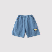 儿童牛仔裤男童2025夏季潮酷短裤女童休闲裤婴幼儿宝宝裤子 浅兰