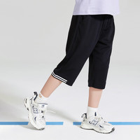 PawinPaw卡通小熊童装年夏季男童七分裤儿童透气运动风 黑色/19 130