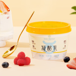1号会员店 0蔗糖0乳糖凝酪酸奶 400g/桶4.0g蛋白大桶分享装轻食干噎酸奶