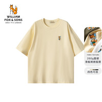 William fox&sons 复古新回潮 男士短袖T恤 小狐狸刺绣 10099431027037