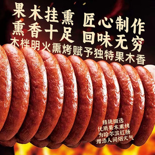 哈尔滨风味红肠即食香肠东北熟食烤肠哈红肠露营野90g独立包装