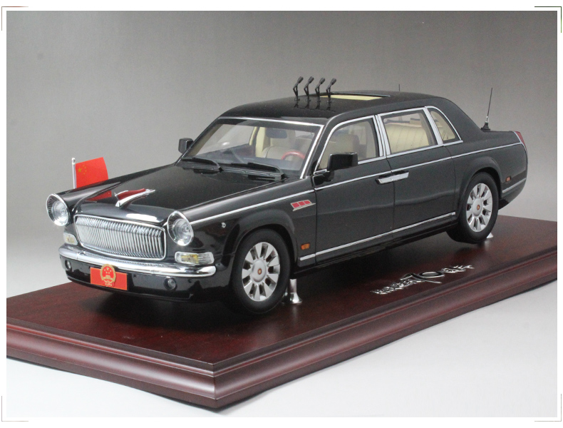 跃纪生1:18 世纪龙70周年红旗检阅车模型L5合金收藏模型红旗7600J