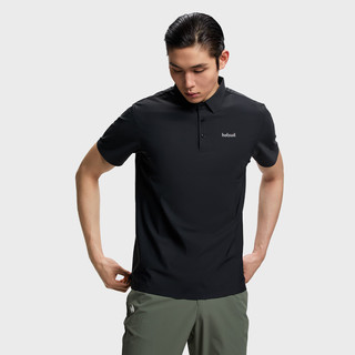 HOTSUIT后秀速干Polo衫夏季男翻领短袖高尔夫透气运动上衣 深蓝 3XL