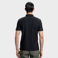 HOTSUIT后秀速干Polo衫夏季男翻领短袖高尔夫透气运动上衣 深蓝 2XL