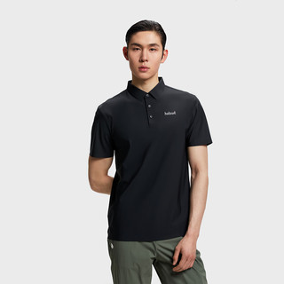 HOTSUIT后秀速干Polo衫夏季男翻领短袖高尔夫透气运动上衣 深蓝 3XL
