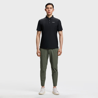 HOTSUIT后秀速干Polo衫夏季男翻领短袖高尔夫透气运动上衣 深蓝 3XL