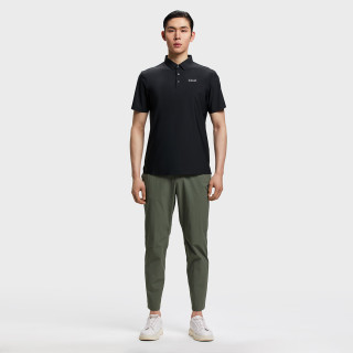 HOTSUIT后秀速干Polo衫夏季男翻领短袖高尔夫透气运动上衣 深蓝 3XL