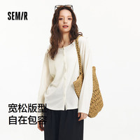 Semir/森马 宽松落肩 女士长袖T恤