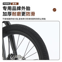 凤凰(Phoenix)折叠自行车男士女士禧玛诺变速超轻便携车小型20寸车 ZD01 钛银色-单速-辐条轮 22英寸