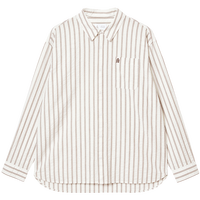 杰克·琼斯（JACK&JONES）25年男装长袖衬衫男士竖条纹商务休闲衬衣泡泡纱透气春春秋薄外套