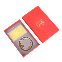 LuckyME LIFE吉祥随身足金卡礼盒 百福款-赠菩提手串
