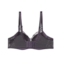 Q安莉芳旗下E-BRA女士小胸聚拢文胸波点蕾丝内衣KB1690 浅粉色LPK 38/85C