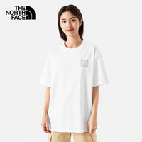北面（The North Face）短袖T恤款宽松圆领半袖休闲九宫格透气户外24春季|8CSM FN4/白色 3XL /190 3XL/190