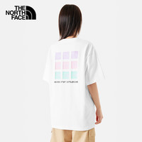 北面（The North Face）短袖T恤情侣款宽松圆领半袖休闲九宫格透气户外24春季新款|8CS FN4/  /170