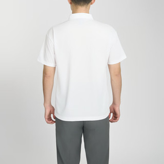 迪桑特（DESCENTE）男女通用款POLO吸汗速干短袖运动衫 白色 L （尺码L 身高175 胸围96）