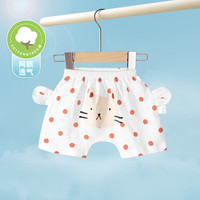 迷你木木屋儿童短裤夏季男女宝宝纯棉屁屁裤儿童网眼棉家居裤透气 点点猫（网眼棉） 110 cm身高99-108cm