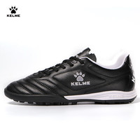 卡尔美(KELME)足球鞋男青少年比赛TF碎钉球鞋透气防滑球鞋 黑色 39