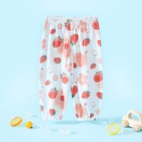 皮偌乔 PO&JO儿童防蚊裤薄款2025夏季 粉草莓 100