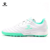卡尔美(KELME)足球鞋男青少年比赛TF碎钉球鞋透气防滑球鞋 白/清新绿 37