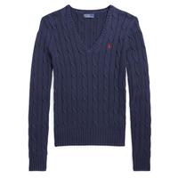 Ralph Lauren/拉夫劳伦女装 经典修身绞花结棉V领针织衫RL24217