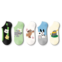 可爱袜子女短袜夏季卡通日系设计感浅口透气隐形船袜女棉夏季