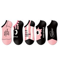 江狗袜子女短袜夏季ins潮流设计感浅口透气卡通可爱少女船袜