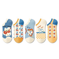江狗夏季船袜女可爱日系卡通ins潮流2025浅口袜子女短袜