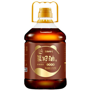 熊猫炒堂 压榨特香菜籽油 2.717L*2
