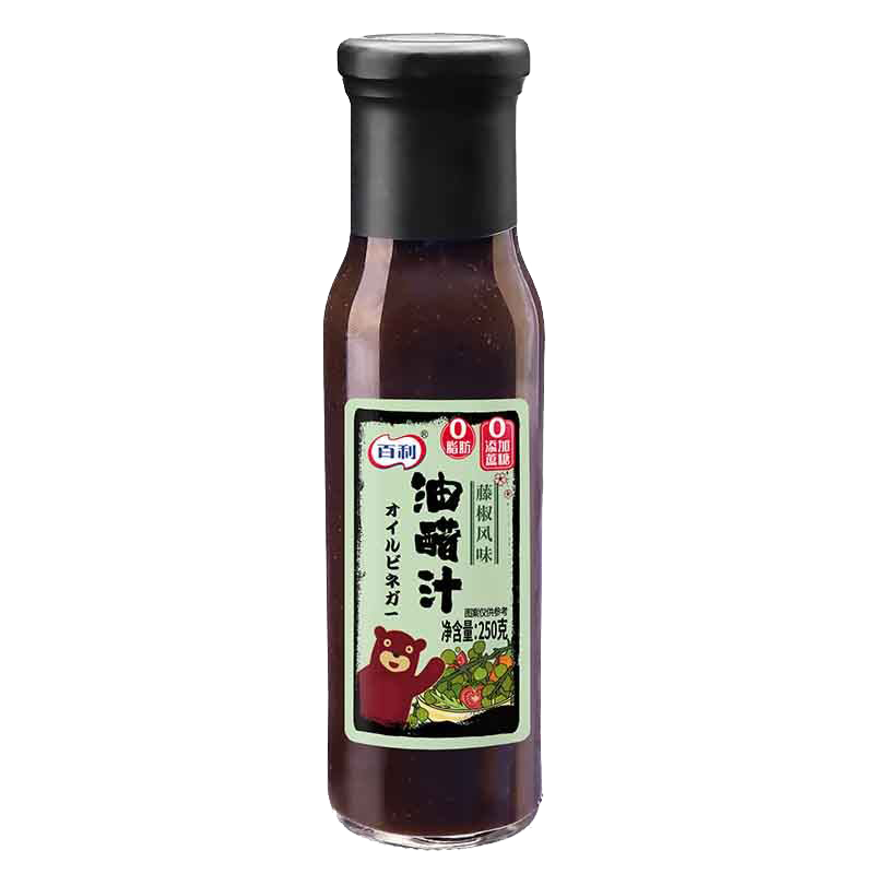 百利 藤椒风味油醋沙拉汁 0脂肪0蔗糖 蔬菜沙拉酱