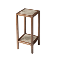 铜木主义 花架 客厅置物架