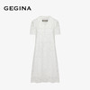 【蕾丝】GEGINA吉吉娜连衣裙女装白色刺绣连衣裙中长款