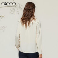 【配送领带/透气/商场】G2000女装SS25柔软舒适长袖休闲衬衫 34