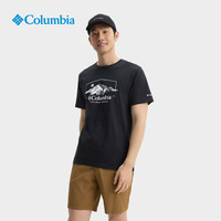 Columbia哥伦比亚户外25春夏新品男女时尚印花短袖运动T恤AE2959