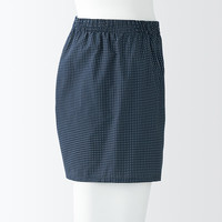 無印良品 MUJI 無印良品  男式 莱赛尔 前开口平角裤 男士内裤男生四角 25年春季 藏青色图案4S 1条 M (170/80A)