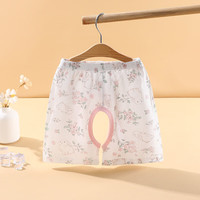 瑄妮薇婴幼儿短裤夏季薄款开档儿童五分裤男女童夏天裤子宝宝叉叉裤千 可爱花兔 73