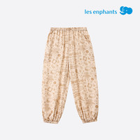 丽婴房春夏防蚊裤户外宽松运动裤2-12岁儿童休闲水晶抖抖裤长裤 卡其水晶
