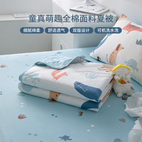 全棉夏凉被空调被/柔软春秋被二合一子母被四季可用春夏被芯被子