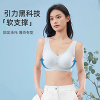 JOYNCLEON【清仓】夏季超薄款大胸显小女士内衣无痕聚拢软支撑凉感一片式 海盐蓝 L