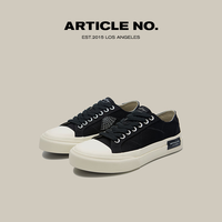 ARTICLE NO.【刘耀文同款】经典复古帆布鞋硫化鞋街头潮流鞋男女同款 黑色(蜘蛛纹) 45