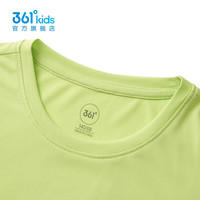 361°童装男女童运动短袖短裤套装2025年夏季通码套装 清淡绿/经典黑 140