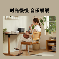 UE/永艺 可升降 化妆椅 五星脚 棕色-Pu-五星脚 转椅